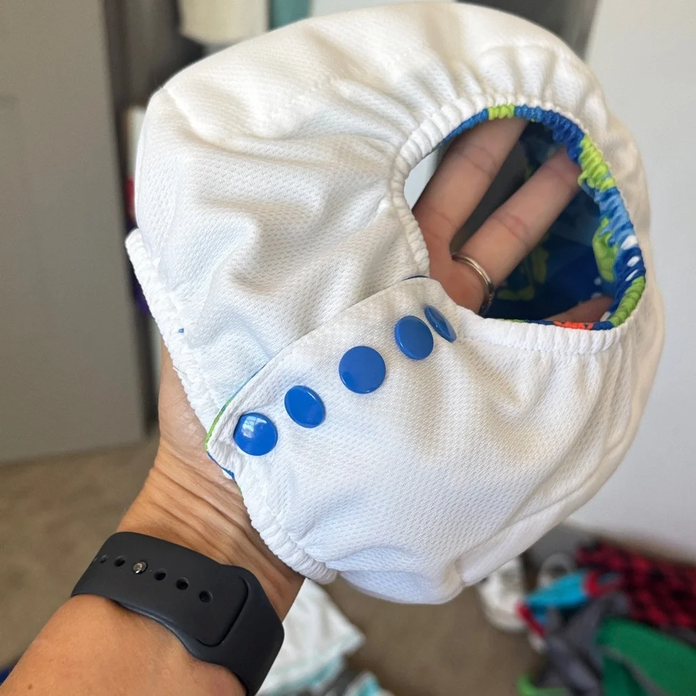 Blue and Green Swim Diaper